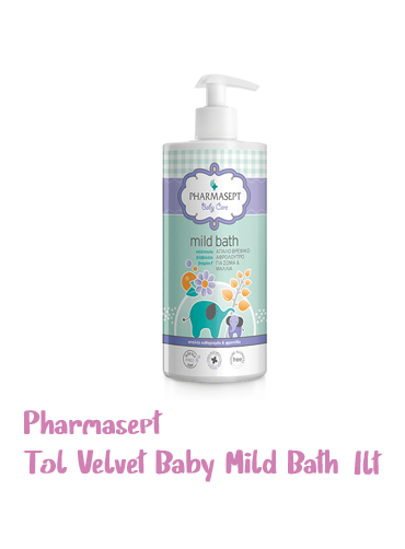 pharmasept tol velvet baby mild bath 1lt