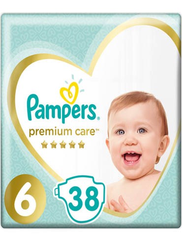 Pampers Premium Care Size 6 1X38 Jumbo